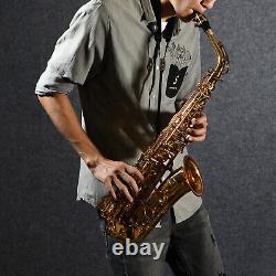 Estar (as-?) Alto Saxophone E Laque D'or Sax Étudiant Plat Avec Étui De Transport