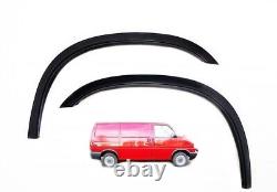 Extension d'aile flambant neuve pour VW TRANSPORTER T4 en noir mat 4 pièces 1990-2002