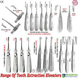 Extraction Chirurgicale De Dents Ascenseurs De Racine Dentaire Kit Luxation Coupland Cryer Sets