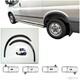Ford Transit Mk6 Ailes Neuves Garnitures D'arc De Roue Noir Mat Kit 4 Pièces '00-06