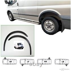 FORD TRANSIT Mk6 ailes neuves garnitures d'arc de roue noir mat kit 4 pièces '00-06