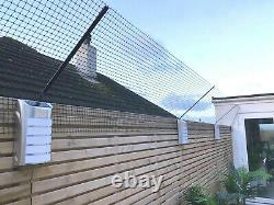 Fence D'épreuve De Chat / Mur 7 Supports Angulaires 14m Mesh Kit Catio Enclosure De Barrière