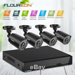 Floureon 8ch 1080n 5in1 Ahd Dvr 3000tvl Kits De Système De Sécurité Extérieurs Pour Caméra De Vidéosurveillance