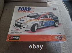 Ford Focus Rally 2001 Burago 1/18 Kit en métal neuf et scellé