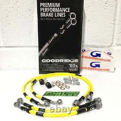 Goodridge Braided Brake Hoses Kit Nouvelle Performance Pour Vauxhall Corsa D Vxr