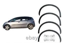 HONDA JAZZ Mk2 ailes neuves garnitures d'arc de roue avant arrière kit noir mat '08-14
