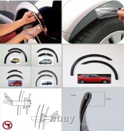 HONDA JAZZ Mk2 ailes neuves garnitures d'arc de roue avant arrière kit noir mat '08-14