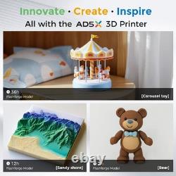 Imprimantes 3D multicolores FLASHFORGE AD5X avec IFS Max 600 mm/s et nivellement automatique complet