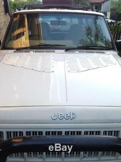 Jeep Xj Cherokee Paralume En Aluminium Capot Bolton Panneaux De Ventilation Kit Rodlouvers De Refroidissement