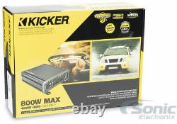 Kicker 43dc122 Dual 12 Subwoofers Dans La Sous-boîte Ventilée Boîtier + Amplificateur + Kit D'amplificateur