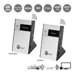 Kit D'extension Sans Fil Siig 4k 30hz Hdmi 30m (90ft) Près De La Latence Zéro 60 Ghz