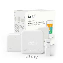 Kit De Démarrage De Thermostat Intelligent Tado° Sans Fil V3+ Avec Contrôle De L'eau Chaude Smart
