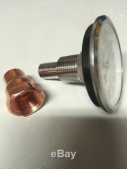 Kit De Fûts De Bière Diy 2 Tuyaux En Cuivre Pot De Moonshine Pot Toujours Distillant Colonne Tri Clamp