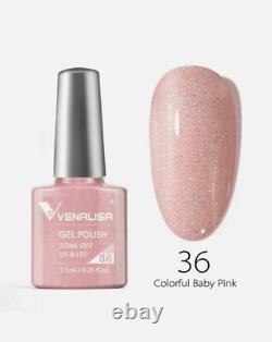 Kit Professionnel Venalisa 90 Couleurs + Base et Top Coat Neuf