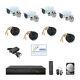 Kit Vidéosorveglianza Ahd Ip Cloud Dvr 4 Canali 4 Télécommande Hd Ir 2 Mpx Hd 1tb