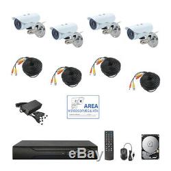 Kit Vidéosorveglianza Ahd Ip Cloud Dvr 4 Canali 4 Télécommande Hd Ir 2 Mpx Hd 1tb