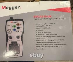 Kit d'adaptateur de testeur de chargeur Eva Megger EVCA210-UK Type 2 tout neuf dans sa boîte