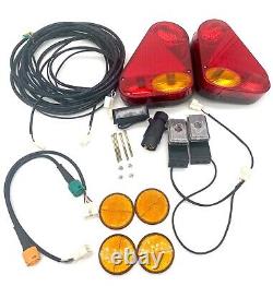 Kit d'éclairage de remorque, faisceau de câbles, lampes à LED adaptées à la plupart des remorques Ifor Williams