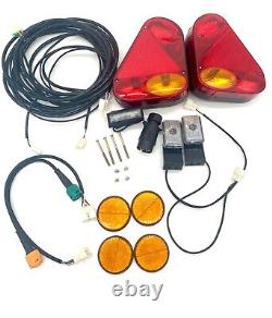 Kit d'éclairage de remorque, faisceau de câbles, lampes à LED adaptées à la plupart des remorques Ifor Williams