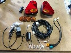 Kit d'éclairage de remorque, faisceau de câbles, lampes à LED adaptées à la plupart des remorques Ifor Williams