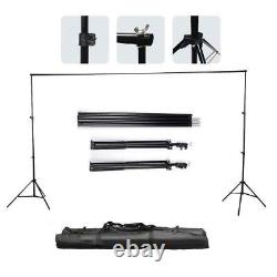 Kit d'éclairage parapluie Softbox Studio de photographie 1125W avec support de fond