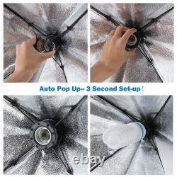 Kit d'éclairage parapluie Softbox Studio de photographie 1125W avec support de fond