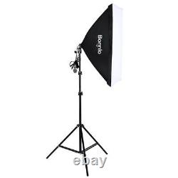 Kit d'éclairage parapluie Softbox Studio de photographie 1125W avec support de fond