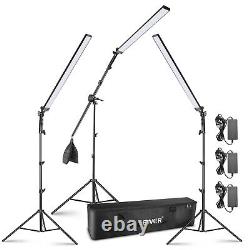 Kit d'éclairage vidéo à LED Neewer 3-Pack LED Light 5500K avec support et sac de transport