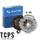 Kit D'embrayage Premium Sachs 3 Pièces Neuf à Adapter Sur Peugeot 207 1.6 Gt Hdi 06-13