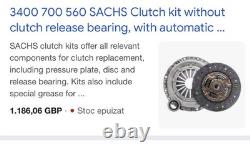 Kit d'embrayage SACHS 3400 700 560 tout neuf, fabriqué en Allemagne