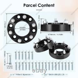 Kit d'entretoises de roue noires de 38 mm et boulons pour Ford Ranger 6x139,7 93,1 marque britannique neuf