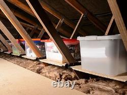 Kit d'étagère en poutre de plafond avec planches, parfait pour le stockage dans le grenier