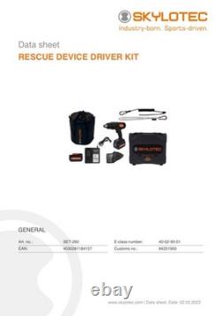 Kit de Pilotage de Dispositif de Sauvetage SKYLOTEC Milan 2.0 Power SET260 Neuf
