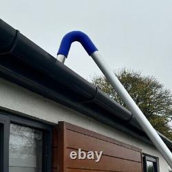 Kit de Pôle d'Aspirateur de Gouttière - Longue Portée pour Tuyau de Drain Aspirateur Nettoyage des Fissures