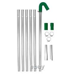 Kit de Pôle d'Aspirateur de Gouttière pour Nettoyage de Tuyaux de Drain à Longue Portée et Aspirateur Humide et Sec de 80L