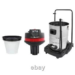 Kit de Pôle d'Aspirateur de Gouttière pour Nettoyage de Tuyaux de Drain à Longue Portée et Aspirateur Humide et Sec de 80L