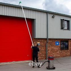 Kit de Pôle d'Aspirateur de Gouttière pour Nettoyage de Tuyaux de Drain à Longue Portée et Aspirateur Humide et Sec de 80L