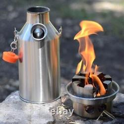 Kit de Trekker Kelly Kettle - Bouilloire et Réchaud (Acier Inoxydable)