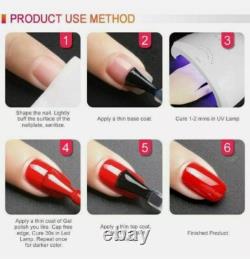 Kit de Vernis à Ongles Professionnel Gel UV Neuf