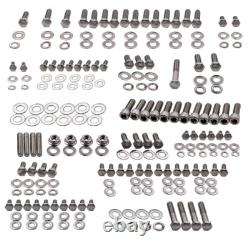 Kit de boulons en acier inoxydable pour moteur Sbc 350 Block pour Chevy tout neuf
