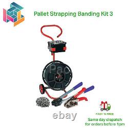 Kit de cerclage lourd pour palette Safeguard Heavy Duty 3 bobine de 1000m