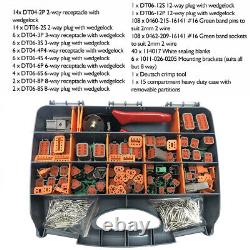 Kit de connecteur Deutsch DT de 438 pièces avec outil de sertissage pour automobile #DT-KIT3-TR UK