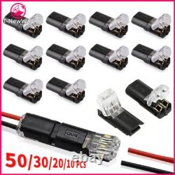 Kit de connecteurs 2PIN 10/20/50/100 avec verrouillage à broche double