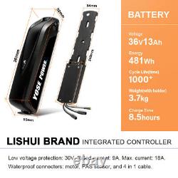 Kit de conversion Ebike 27.5 36V avec moteur de moyeu arrière et cassette, comprenant une batterie 36V13Ah