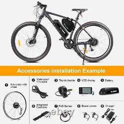 Kit de conversion Ebike 27.5 36V avec moteur de moyeu arrière et cassette, comprenant une batterie 36V13Ah