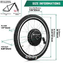 Kit de conversion de moteur de vélo électrique Voilamart 26 48V 1000W pour roue arrière
