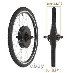 Kit de conversion de moteur de vélo électrique arrière 48V EBike Roue de moyeu de cyclisme 26