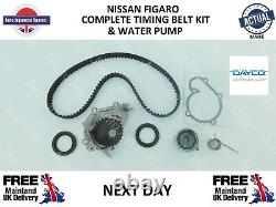 Kit de courroie de distribution / arbre à cames complet pour Nissan Figaro + pompe à eau.