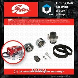 Kit de courroie de distribution et de pompe à eau adapté à la VW GOLF Mk5, PLUS 2.0D 03 à 13 Ensemble Gates Neuf