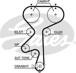 Kit de courroie de distribution et de pompe à eau compatible avec VAUXHALL ASTRA G, H 2.0 00 à 10 Ensemble Gates Neuf Kit de courroie de distribution et de pompe à eau compatible avec VAUXHALL ASTRA G, H 2.0 00 à 10 Ensemble Gates Neuf